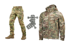 M-tac комплект куртка Shoft Shell тактическая штаны с вставными наколенниками мультикам M - изображение 1