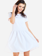 Sukienka trapezowa damska mini Awama A277 L Biała (5902360537743) - obraz 5
