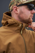 Військова тактична куртка Soft Shell MILITARY Койот M - зображення 7