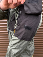 Мужская куртка с капюшоном Soft Shell WindStopper в цвете олива размер XL - изображение 5