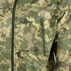 Куртка Vik-Tailor SoftShell з липучками для шевронів ММ-14 піксель ЗСУ 52 - зображення 7