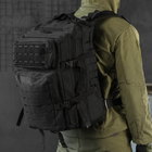Рюкзак 47л Cordura 1000d с карманом под гидратор / Ранец с креплением Molle черный 29х49х18 см - изображение 1