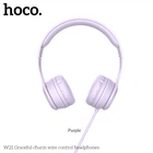 Навушники HOCO with mic Graceful Charm W21 Purple