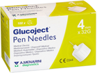 Igła do strzykawki Menarini Glucoject Insulin Needle 32G x 4 mm 100 szt (8012992440292) - obraz 1