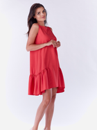 Sukienka trapezowa damska mini Awama A176 XL Fuksja (5902360588653) - obraz 2