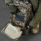 Влагозащищенный Рюкзак 25л с системой MOLLE / Походный Ранец на 5 отделений серый пиксель 25х15х42 см - изображение 7