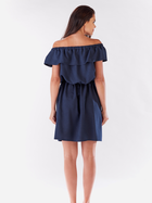 Плаття коротке літнє жіноче Awama A185 M Темно-синє (5902360517691) - зображення 3