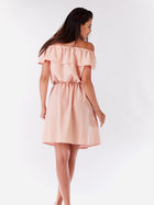 Плаття коротке літнє жіноче Awama A185 M Світло-рожеве (5902360517776) - зображення 3