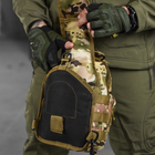 Нагрудна сумка "Enders" Cordura 1000D / Вологозахищений рюкзак мультикам розмір 19х27х10 см - зображення 6