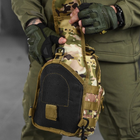 Нагрудна сумка "Enders" Cordura 1000D / Вологозахищений рюкзак мультикам розмір 19х27х10 см - зображення 6