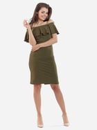 Плаття-футляр коротке літнє жіноче Awama A221 M Зелене (5902360522275) - зображення 1