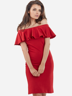 Плаття-футляр коротке літнє жіноче Awama A221 S Червоне (5902360522107) - зображення 4
