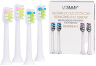 Насадки для електричної зубної щітки Vitammy Simphony White 4 шт (5901793641461) - зображення 1
