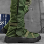 Плотные высокие Гамаши с системой шнуровки / Водонепроницаемые защитные бахилы олива размер универсальный - изображение 1