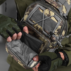 Нагрудная сумка "USA" Cordura 1000D / Рюкзак однолямный с креплением Molle 23,5х6х12 см пиксель - изображение 5