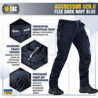 M-Tac брюки Aggressor Gen II Flex Dark Navy Blue 34/30 - изображение 3