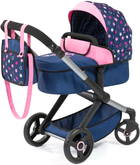Wózek głęboki dla lalki Bayer XEO 70 cm Blue/Pink (4003336170160) - obraz 1