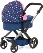 Wózek głęboki dla lalki Bayer XEO 70 cm Blue/Pink (4003336170160) - obraz 5