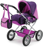 Zestaw Bayer Trendy Wózek głęboki + łóżeczko + nosidełko z akcesoriami 70 cm Purple (4003336409246) - obraz 2