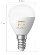 Розумна лампочка Philips Hue E14 CCT куля 5.1 Вт (8719514491106) - зображення 3