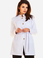Піджак подовжений жіночий Awama A271 S Білий (5902360537064) - зображення 1
