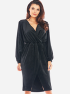 Плаття міді жіноче Awama A406 XL Чорне (5902360553040) - зображення 5