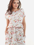 Плаття-футболка коротке літнє жіноче Awama A231 S-M Екрю (5902360522763) - зображення 3