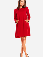Sukienka krótka jesienna damska Awama A247 S-M Czerwona (5902360525801) - obraz 3