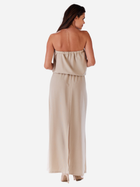 Sukienka letnia damska z odkrytymi ramionami Infinite You M135 S Beżowa (5902360580114) - obraz 2