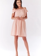 Sukienka trapezowa damska mini Infinite You M136 S Różowa (5902360580275) - obraz 1