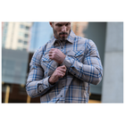 Сорочка тактична 5.11 Tactical Gunner Plaid Long Sleeve Shirt M Badlands Tan Plaid - зображення 12