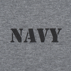 Футболка c рисунком NAVY Logo XL Grey Melange - изображение 3