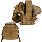 Рюкзак тактический AOKALI Outdoor A18 36-55L Sand - зображення 9