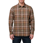 Рубашка тактическая 5.11 Tactical Igor Plaid Long Sleeve Shirt S Umber Brown Plaid - изображение 1
