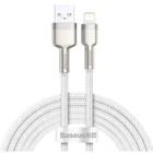 Кабель Baseus Cafule Metal Cable USB to Lightning 2.4A 2м (CALJK-B02) White