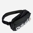 Спортивна сумка на пояс бананка Adidas Linear Bum Bag HT4739 Чорна (4066751833546) - зображення 4