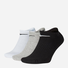 Набір жіночих шкарпеток 3 пари Nike U Everyday Cush Ns 3PR SX7673-901 34-38 Чорний/Білий/Сірий (888408294548) - зображення 1