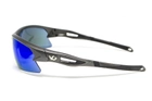 Очки защитные открытые Venture Gear MontEagle GunMetal (ice blue mirror) Anti-Fog, синие зеркальные - изображение 6