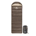 Спальник з капюшоном з лівою блискавкою Naturehike U150 NH20MSD07, оптимальна температура 11 ° C, 190 х 75 см коричневий