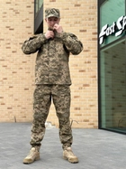 Военная тактическая форма Пиксель полевая уставная форма рип стоп ВСУ комплект одежда брюки и китель 56 - изображение 12