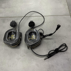 Навушники тактичні Earmor M32H, активні, з кріпленням на шолом і знімним мікрофоном, NRR 22, колір Койот - зображення 4