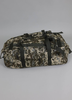 Сумка-рюкзак багатофункціональна Піксель 120 л, баул речовий армійський, сумка транспортна тактична на 120л - изображение 3