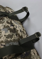 Сумка-рюкзак багатофункціональна Піксель 120 л, баул речовий армійський, сумка транспортна тактична на 120л - изображение 5