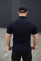 Мужская футболка Поло для ДСНС темно-синяя ткань Cool-pass размер 50 - изображение 6