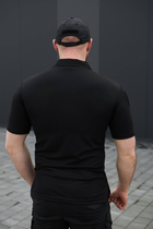 Мужская футболка Поло для Полиции и ГСЧС черный цвет Cool-pass Размер 42 - изображение 3
