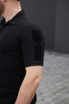 Мужская футболка Поло для Полиции и ГСЧС черный цвет Cool-pass Размер 42 - изображение 5