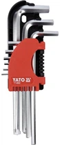 Набор шестигранников YATO 2.0-10 мм Cr-V 9 шт (YT-0502)