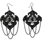 Серьги Королева Воронов SETA Decor 24-540BLK-SL