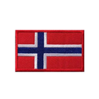Шеврон SV в виде флага Норвегии 5*8 см (sv2673nr) - изображение 1