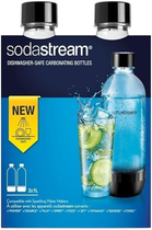 Zestaw butelek do syfona Sodastream PET Twin pack Black (3000242) - obraz 1